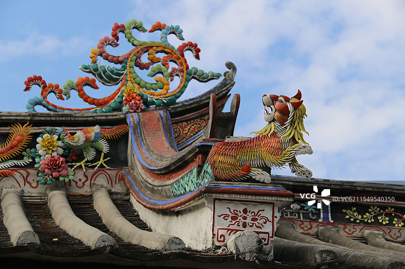 嵌瓷工艺见于潮汕古建筑
